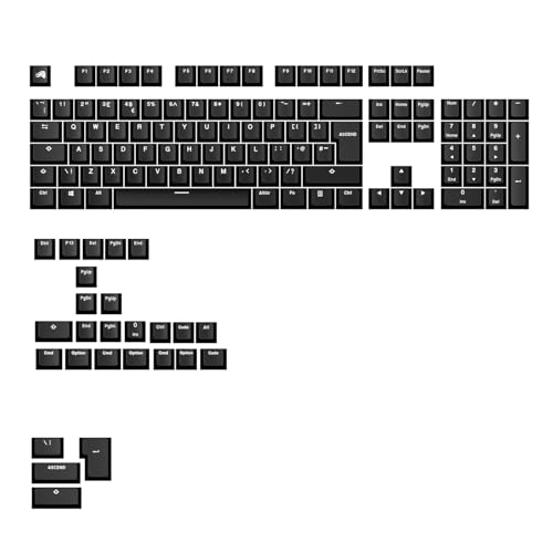 Keycaps PBT superduradero Glorious GPBT con sonido profundo y formato MX para teclados QWERTY UK