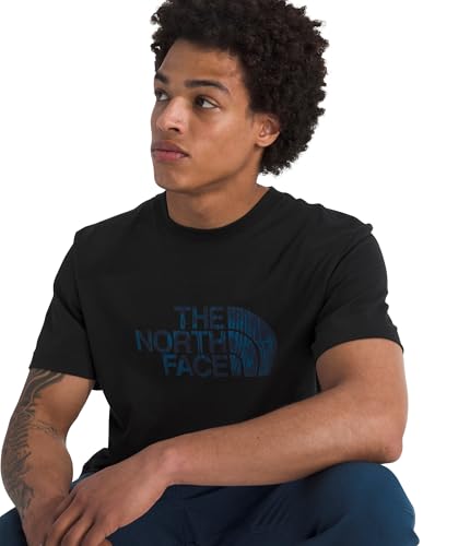 THE NORTH FACE Men's Evolution Regenerative Ink Half Dome Short-sleeve Tee | Regular Fit Cotton Shirt With Logo Graphic4