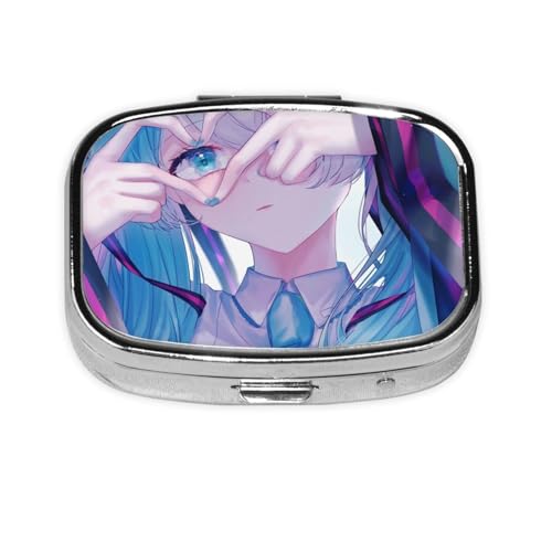 初音 ミク 金属携帯用ピルケース 習慣薬箱サプリケース サプリメントコンパクトお薬ケース