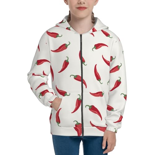 Chili Kid Hoodies Boys Zip Up Sweatshirts Girls Pullover with Pocket3