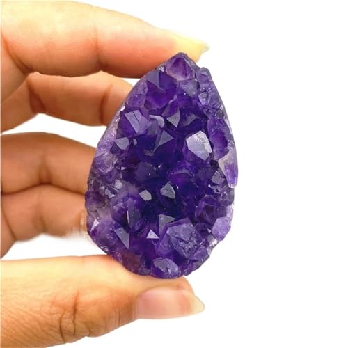 Welcome to my store！ 1PC Uruguay Amethyst Cluster Egg Rough Gemstone Raw Ore Crystal Cluster Quartz Crystals Home Decor