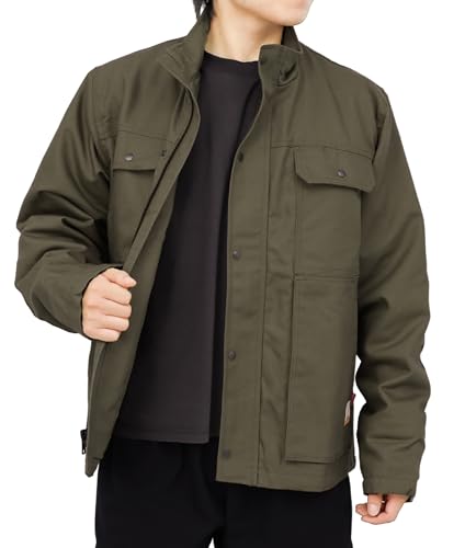 Image of BOCOMAL FR Jacket Insulated Flame Resistant Canvas Coat CAT4 Winter Outwear