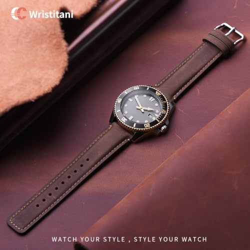 Image of Wristitani Leather Watch Strap for Smartwatches and Universal, 18-24mm