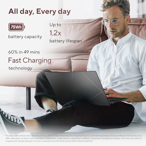 Image of ASUS Zenbook 14, Smartchoice,AMD Ryzen AI 5 340, AI PC(AMD Radeon Graphics /16GB RAM /512GB SSD /3K OLED /14 /120Hz /Windows 11 /M365 Basic (1Year)* /Office Home 2024 /Jade Black /1.2 Kg) UM3406KA-PP240WS