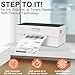 LabelRange Ecommerce Label Printer 4x6, Bluetooth Thermal Shipping Label Printer for Small Business, Compatible with Android, iOS, Windows, Amazon, Ebay, Shopify, Etsy, USPS, Pirate Ship, Shippo