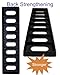 DuuMuut Cast Iron Drain Grate, 17x4 Outdoor Drain Cover, B Class Sewer Grate, Durable Heavy Duty Channel Grate, Black Rectangle Drainage Grate for Driveway, Concrete, Yard, Garage (17.3x4.5)