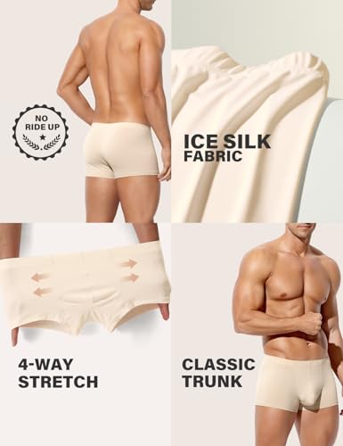 Arjen Kroos Men's Sexy Silky Trunks Underwear Boxer Briefs 1 Pack3