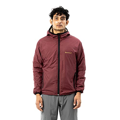 Image of TriPole Men's Winter Jacket 5C Comfort - Trekking and Daily Use (Wine, XL)