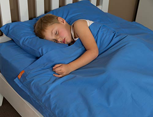 Bright Blue Cotton Kids Zip Sheets - Twin Size Bright Blue Cotton Kids Zip Sheets - Twin Size