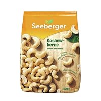 Seeberger Cashewkerne Ganze Cashew Nüsse - reich an Proteinen, Vitaminen & Mineralstoffen - Naturbelassen - ohne Zusatzstoffe, vegan (1 x 500 g)