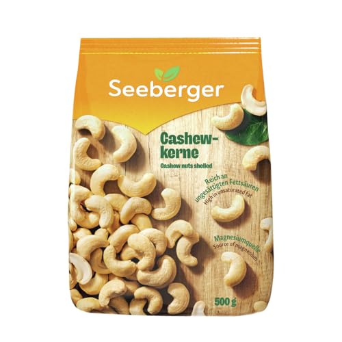 Seeberger Cashewkerne Ganze Cashew Nüsse - reich an Proteinen, Vitaminen & Mineralstoffen - Naturbelassen - ohne Zusatzstoffe,...