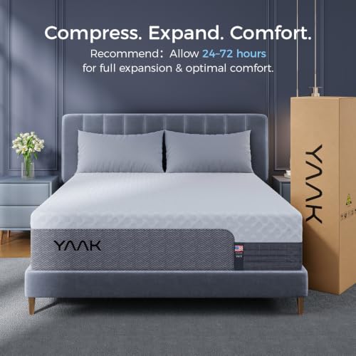 Yaak 14 Inch Queen Memory Foam Mattress, Cooling Gel - image 9