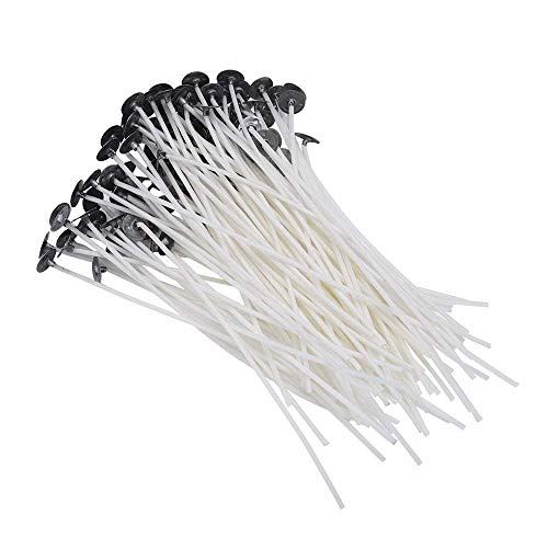 PACKDOST-Cotton Candle Wick Wax Coated Pre Tabbed DIY Rust Free Candle Making Wicks Set of 50 Piece (5 INCH)-Best for Your Scented Candle Making