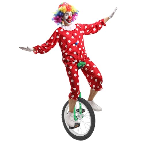 18" Outdoor Wheel Unicycle, One Wheel Bike Adjustable Seat Exercise Outdoor Sports Exercise Training Balance Bike for for Beginners and Professionals Daily Fitness Exercises