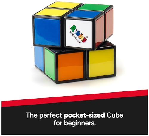 Rubik'S 6063962 Mini, Original 2X2 Rubik'S Cube 3D Puzzle Fidget Cube Stress Relief Fidget Toy Brain Teasers Travel Games thumb #1