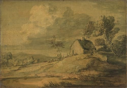 Peinture Gainsborough impression sur toile paysage boisé 60x90cm de qualité premium