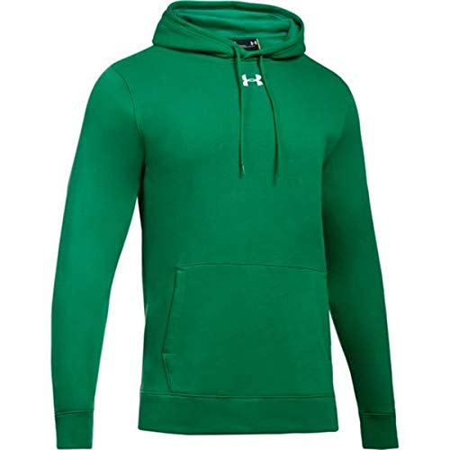 Under Armour Mens Hustle Fleece Hoodie , Team Kelly Green (305)/White , Large #TOP9