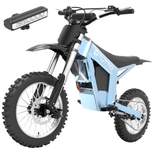 Image of Tuttio Soleil01 Electric Dirt Bike, 40MPH E Dirt Bike for Adults Teens | 40-45MPH, 48V 21AH Battery 45Miles, 14 inch /12 inch Fat Tire , Full Hydraulic Brakes and Suspensions Mountain Off-Road E Dirt Bike