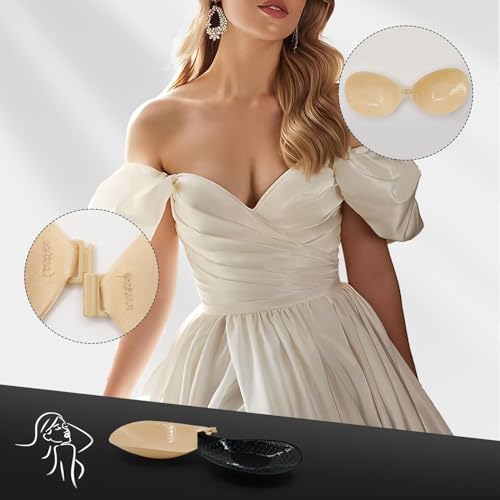 Adhesive Push Up 2 Pairs, Invisible Lifting Bra, Reusable Strapless Stick On Bra2