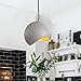 Paco Home Luminaria Suspendida LED, E27, Lámpara Para Salón, Comedor Y Cocina De Altura Ajustable, Color: Gris de hormigón, Bombilla: Sin bombillas