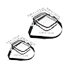 HEALEEP 2 Stück Teiliges Transparentes Crossbody tasche Kleine Durchsichtige PVC Schultertaschen mit Reißverschluss Verstellbarer Gurt Stadionzugelassen Unisex Modisch und Langlebig für #1