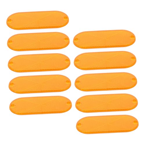 Reflectores ovalados para driveway y trailer pack 10 pcs miniatura 1