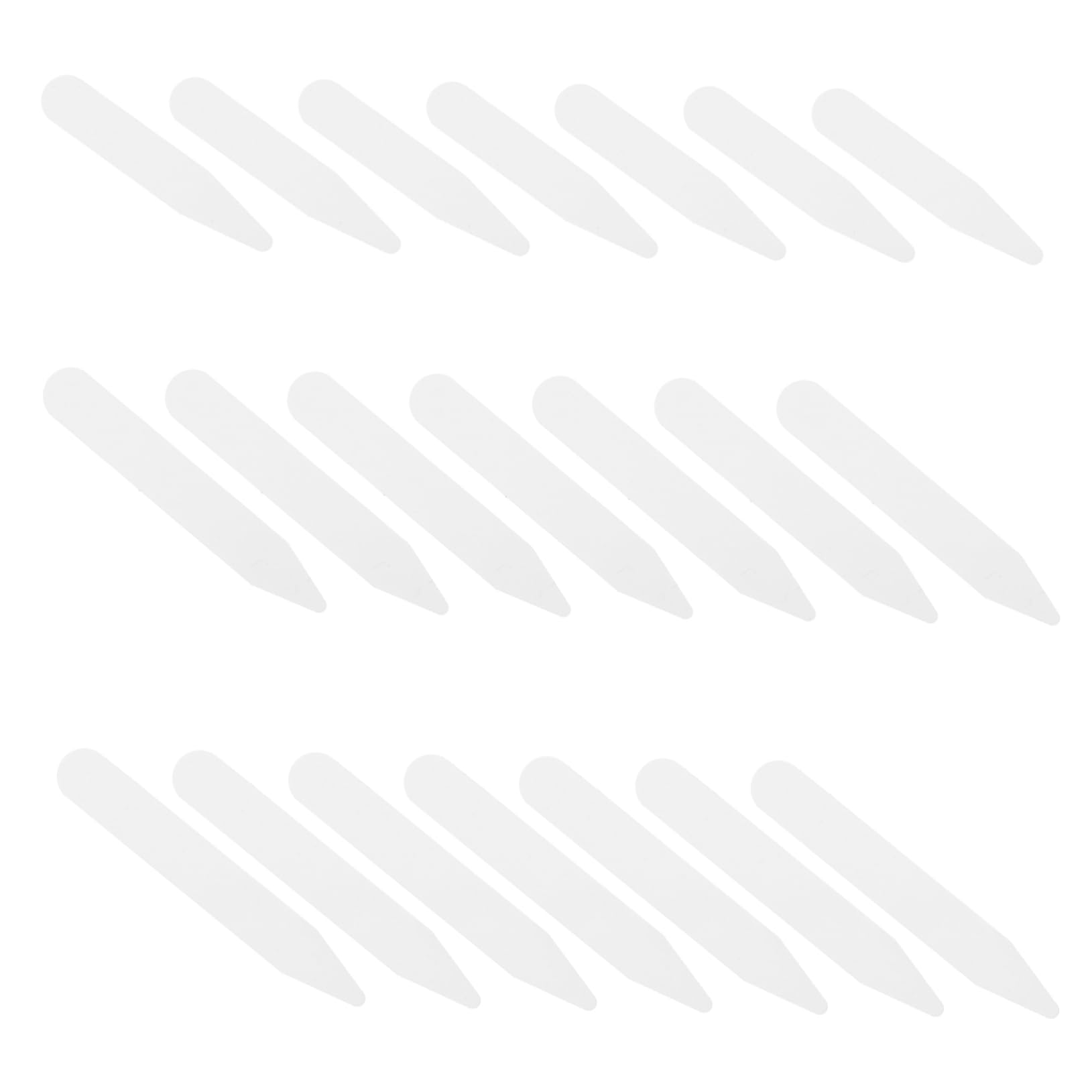 Didiseaon Collar Support 200pcs Nylon Plastic 5cm 6.5cm 7cm Perfect for Men's Dress Collar