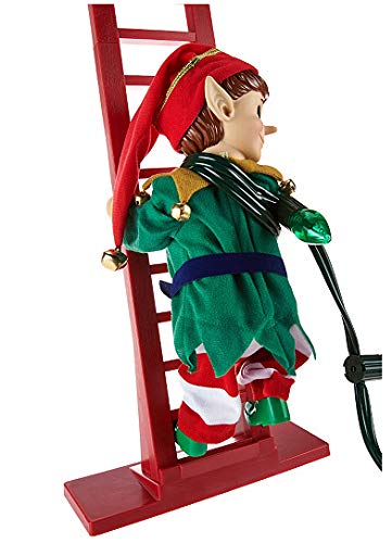 Mr. Christmas Plastic Super Climber Musical Animated Indoor Christmas Decoration, 42 Inches, Elf #TOP4