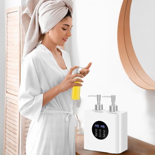 Massage Öl Wärmer für SPA, Körper Öle Heizung mit 4 Flaschen Dispenser, Professionelle Elektrische Lotion Digital Heizer für Salon Zu Hause, Einstellbare Konstante Temperatur