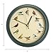 Mark Feldstein, The Original Singing Bird Clock, 8 Inch, Green
