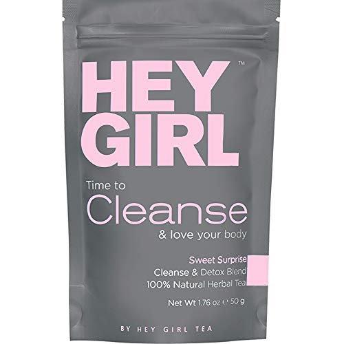 Detox Tea - Cleanse Herbal Tea Reduces Bloating & Helps Your Body Stay Regular - Keep Your Colon Happy and You Feeling Healthy with Hey Girl Tea