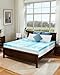 PERLECARE 3 Inch Twin XL Memory Foam Mattress Topper, Cooling Gel Infused Mattress Pad, Ventilated Bed Topper for Pressure Relief, Dorm Room Essentials, Blue