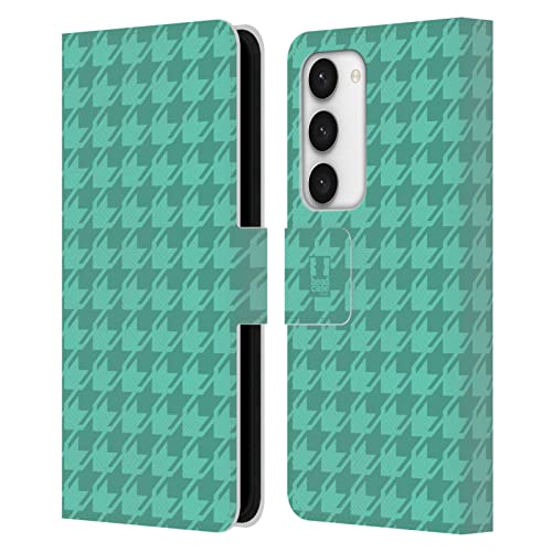 Funda para Samsung Galaxy S23 5G Head Case Designs con tarjetero y soporte integrado cian