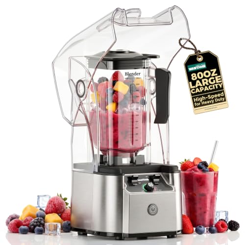 Wantjoin Commercial Professional Blender With Shield