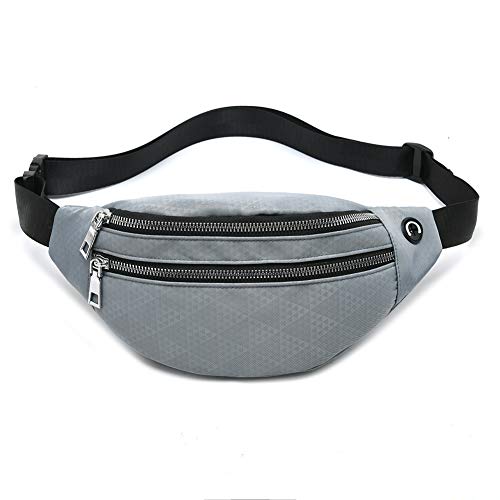 Riñonera para hombres y mujeres a la moda, resistente al agua, riñonera con cinturón ajustable para viajes, senderismo, correr, deportes al aire libre.