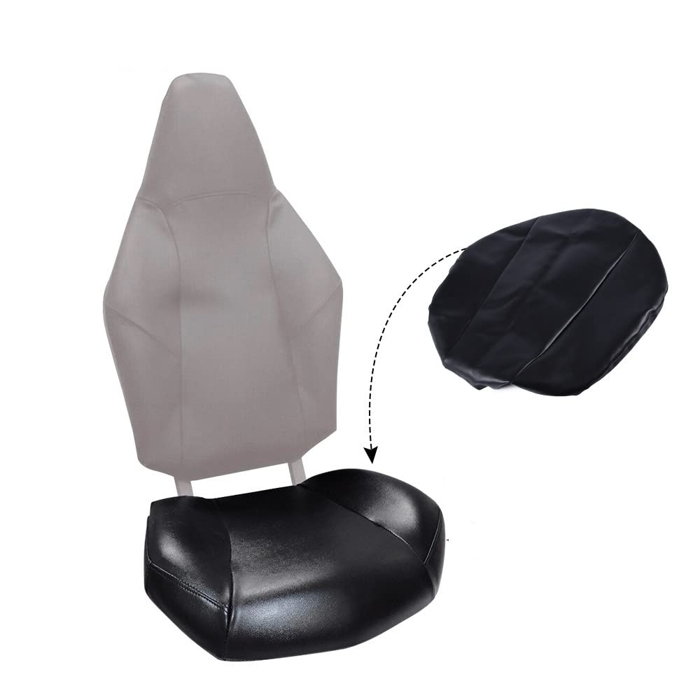 CHEDA Seat Cover, Compatible with 2008+ Polaris RZR 570 800 900, Leather Standard Black