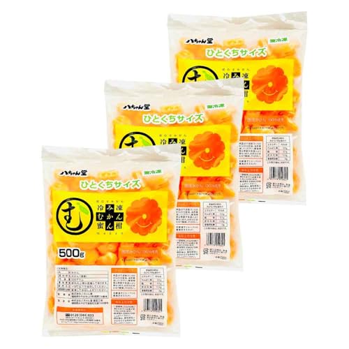 八ちゃん堂 冷凍ひとくちむかん 500g×3 冷凍みかん 皮むき 外皮むいた スイーツ