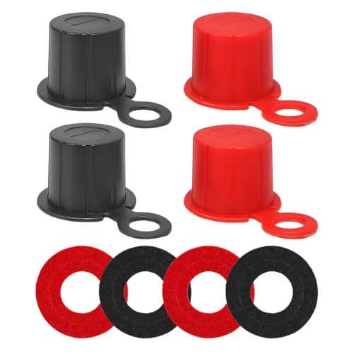 Mandark Car Battery Terminal Cover, 4PCS Vehicle Battery Top Post Cap with Washers, Automotive...