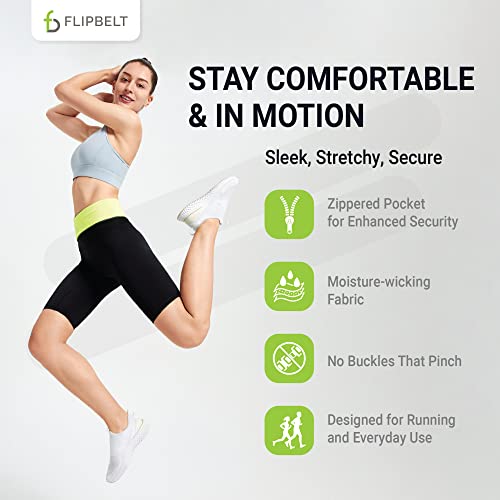 Image of FlipBelt Zipper Running Belt, Waist Pack for Fitness and Running, US Company