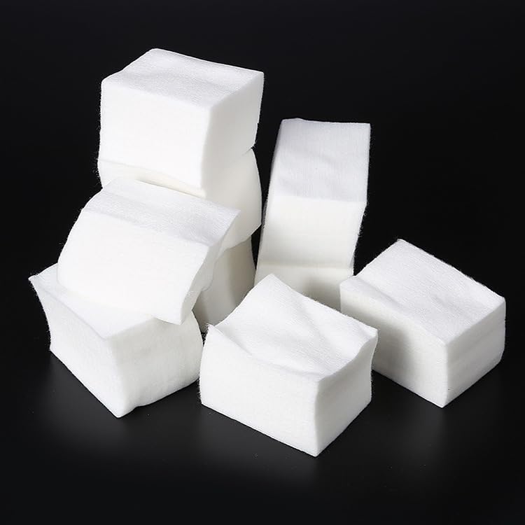 Gun Cleaning Patches, Square 600 PCS, Highly Absorbent Lint-Free Cotton Wipes, 5x6cm, for .22 to .45 Cal, 5.56, 9mm, Compatible with Most Gun Cleaning Kits