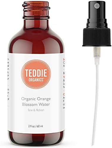 Orange Blossom Water Face Toner - 100% Pure Organic Neroli Facial Toner Spray 2oz - Floral Mist Revives and Hydrates Your Skin