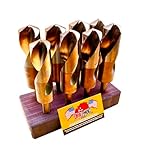 Drill Hog 8 Pc Jumbo COBALT M42 Silver & Deming Drill Bit Set