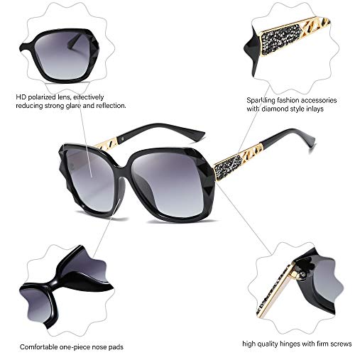 Dollger Oversized Polarized Sunglasses for Women Trendy Classic Ladies Sun Glasses UV400 Protection3