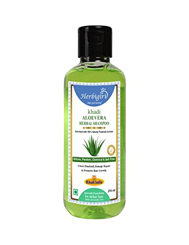 Image of Khadi Aloevera Shampoo (Paraben Free) 210ml