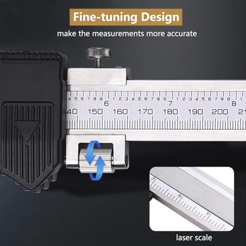 Calibrador digital de mordaza larga de amplio rango 0-600 mm/24 pulgadas, herramienta de medición de diámetro interior/exterior de acero inoxidable con pantalla LCD, calibrador electrónico vernier e