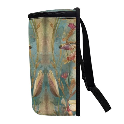 Image of DISNIMO Dragonfly Car Trash Can, Car Trash Bag Hanging Large Capacity Car Organizer and Storage with Adjustable Straps, Leakproof Trash Bin Interior Car Stuff Storage