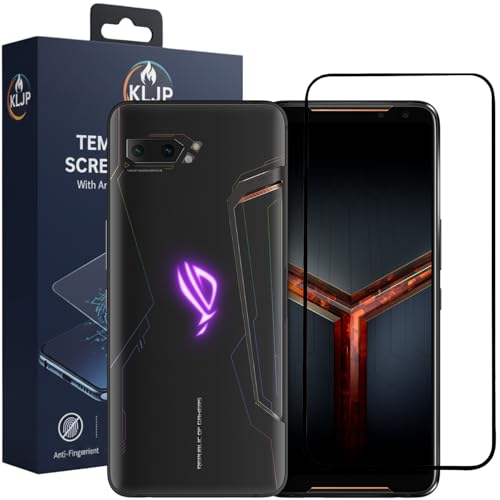 Image of Military-Grade Gorilla Tempered Glass For Asus ROG 2 With Installation Kit | Edge to Edge Coverage | Black