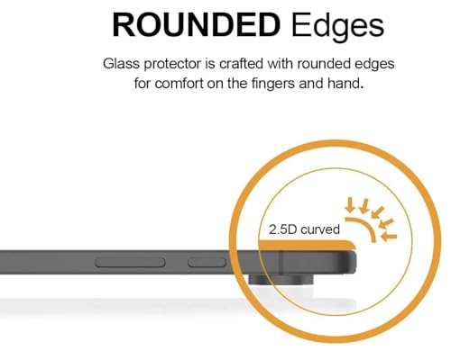 Image of FAD-E Tempered Glass Screen Guard (with camera hole) Compatible for Poco F7 5G (Transparent)