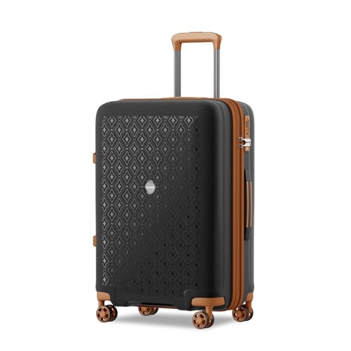 Valise extensible Kono à roulettes robustes et serrure TSA pour voyage sécurisé