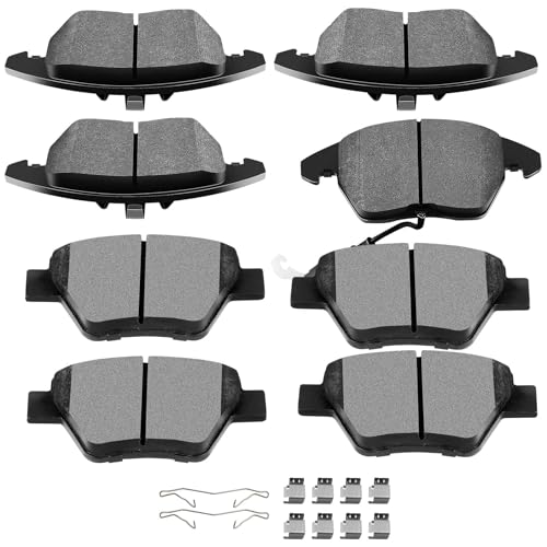 Image of SCITOO D1456 D1319 Front Rear Semi-Metallic Brake Pads Sets Fit For Audi A3 / A3 Quattro,For VW For Eos /For Golf /For GTI /For Jetta /TYPE 1